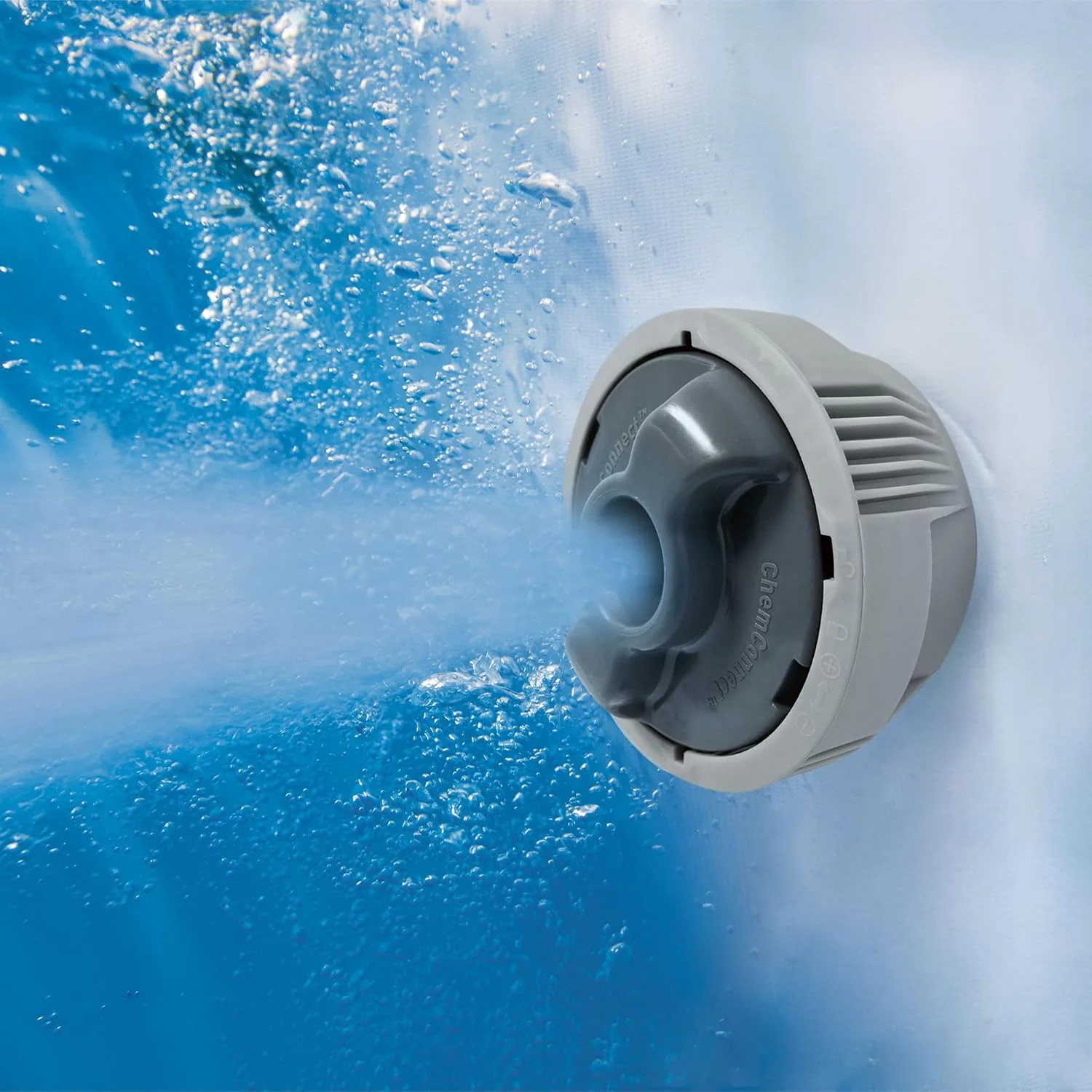 SaluSpa Fiji AirJet Large Round 2 to 4 Person Inflatable Hot Tub Portable Outdoor Spa with 120 AirJets and EnergySense Cover, Grey