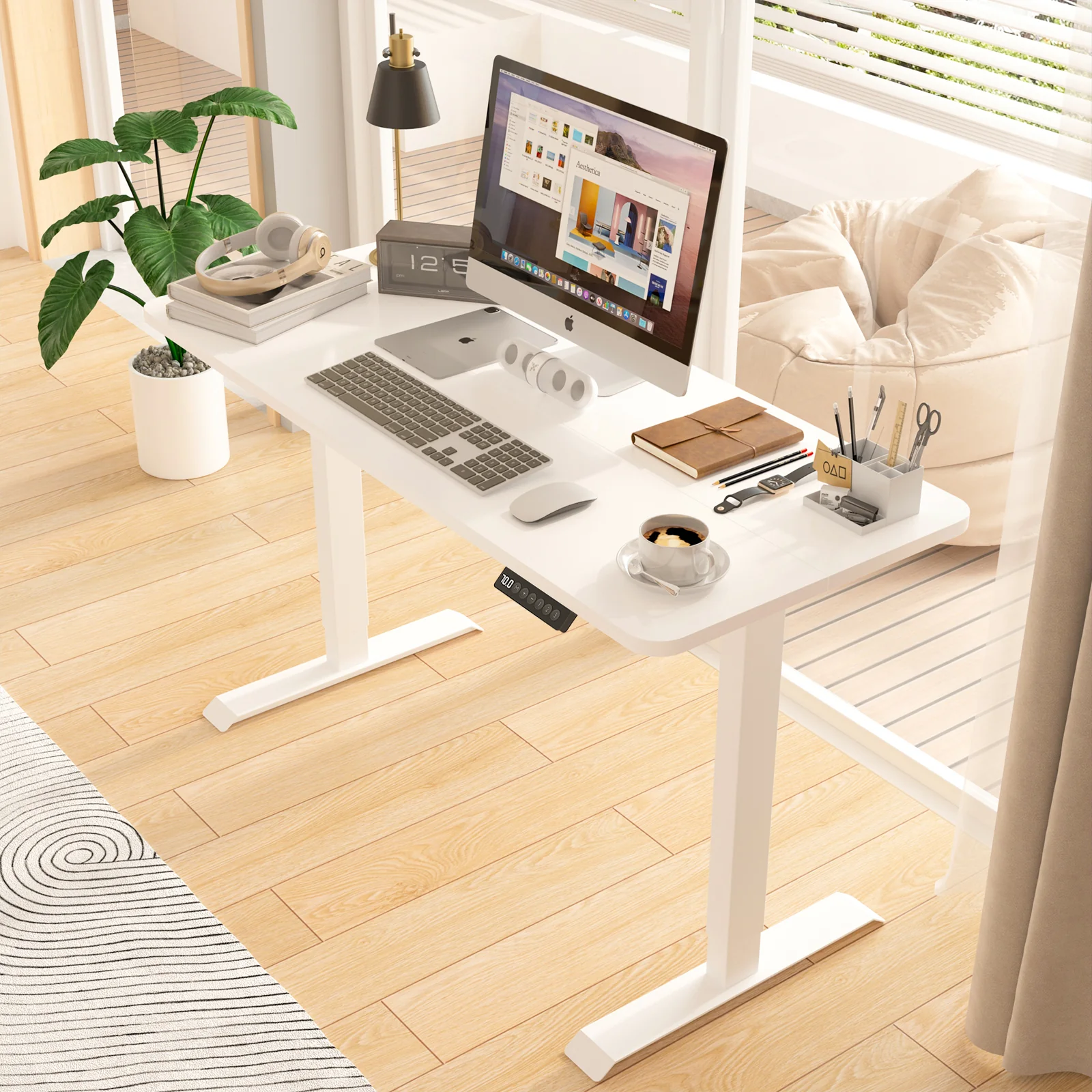 Adjustable Height Electric Standing Desk 120cm