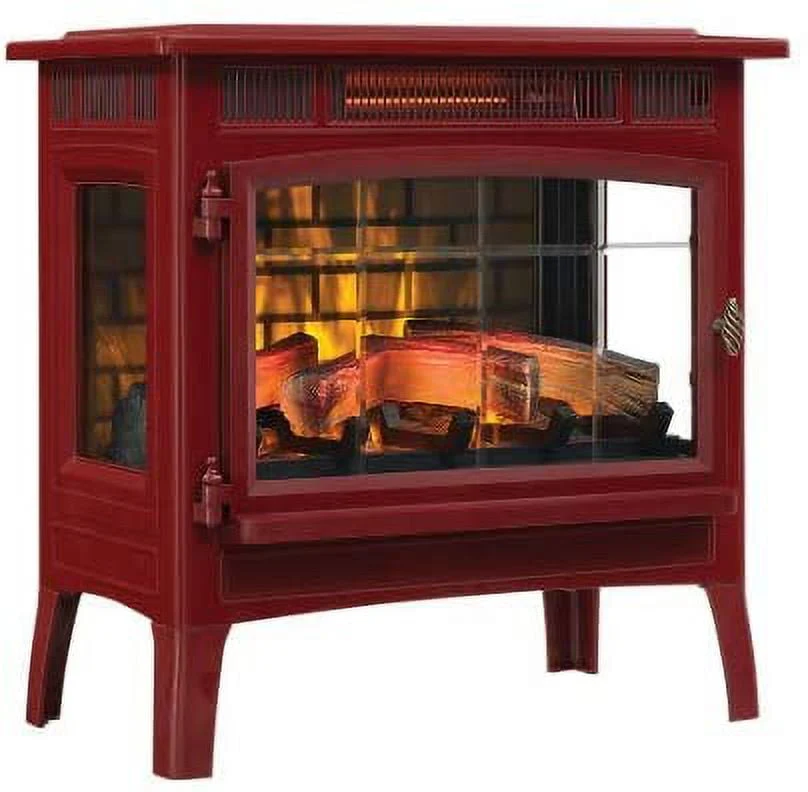 Duraflame 3D 24 W x 23.4 H x 12.9 D 34.1lb Infrared Electric Fireplace Stove - Cream