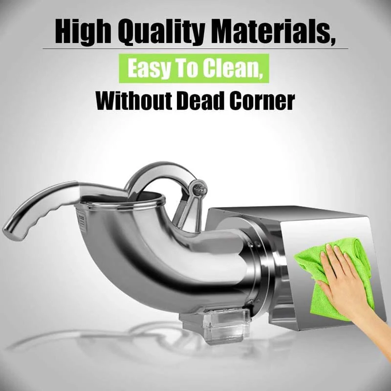 440LBS/H Electric Snow Cone Machine Ice Crusher Shaver with Dual Blades, 110V Stainless Steel Shaved Ice Machine for Home Commercial Use