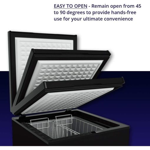 Northair Chest Freezer ?C 3.5 Cu Ft with 2 Removable Baskets ?C Reach In Freezer Chest ?C Quiet Compact Freezer ?C 7 Temperature Settings ?C Black