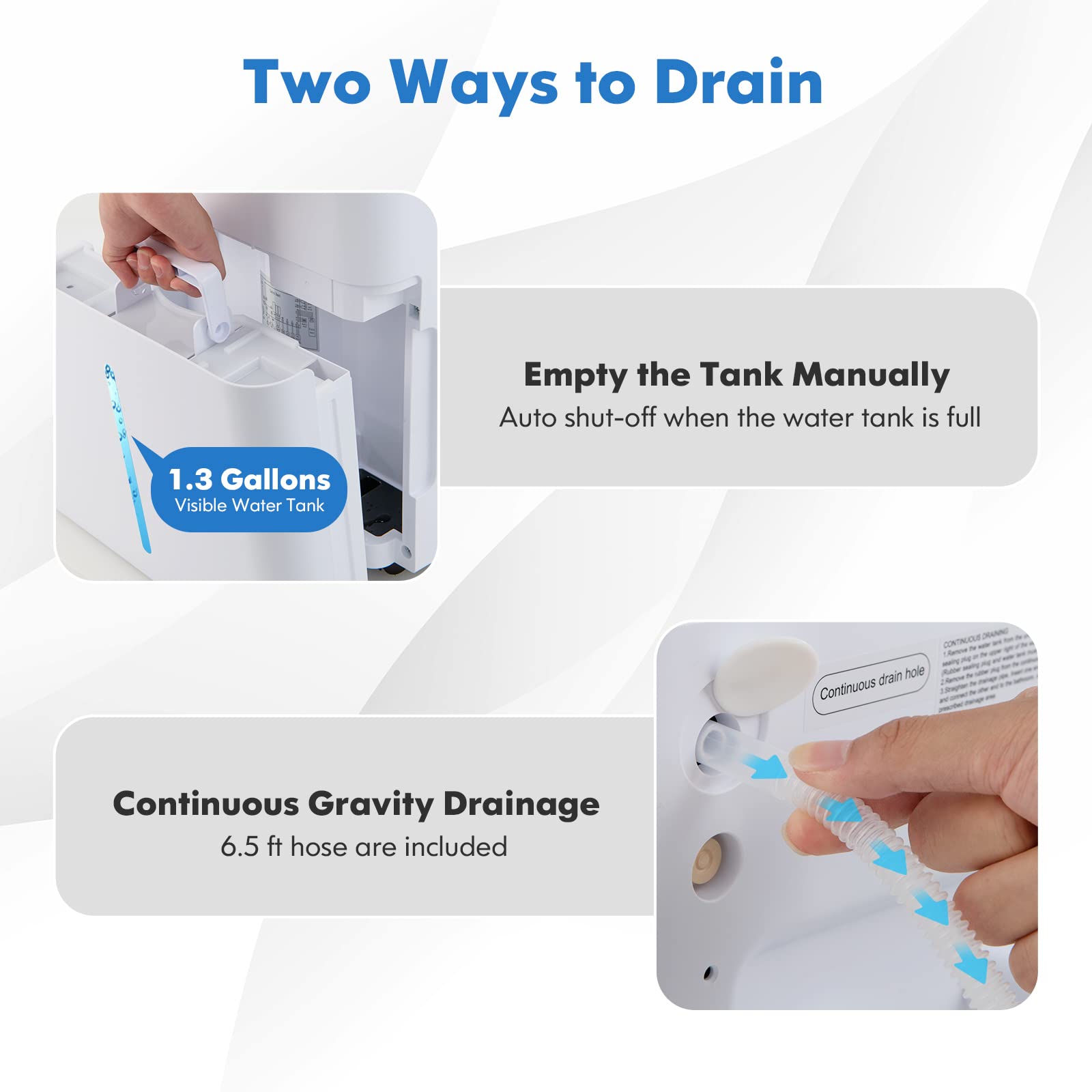 100 Pint Dehumidifier Rooms up to 5500 Sq. Ft with Smart App & Alexa Voice Control