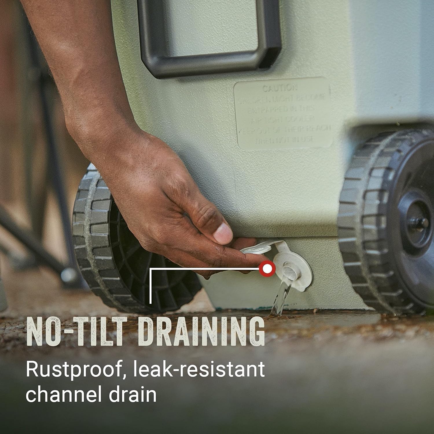 Coleman Classic Series Insulated Portable Wheeled Cooler, Leak-Resistant Outdoor Hard Cooler Keeps Ice up to 5 Days, 100-Quart