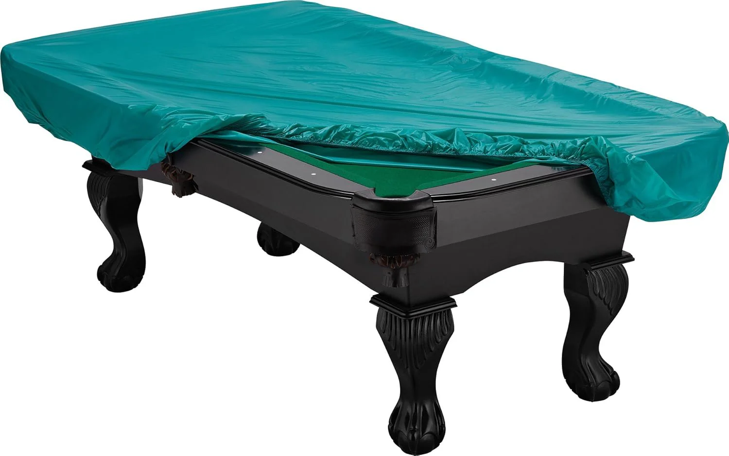 Hathaway Fairmont 6 Ft Portable Pool Table, Adults Folding Billiards Tables for Game Room with Easy Foldable Storage, Includes Full Set of Billiard Balls, Cues, Chalk & Brush