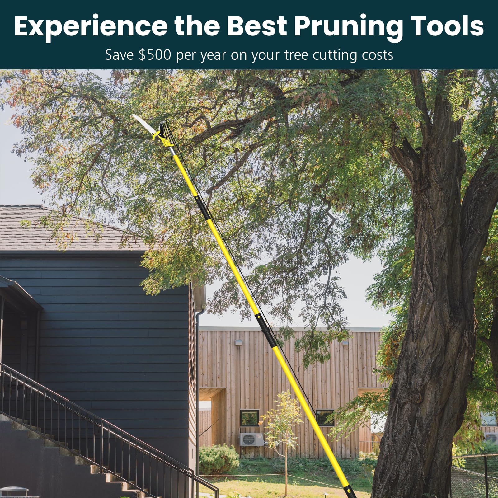 Dremmt 27 FT Pole Saws for Tree Trimming