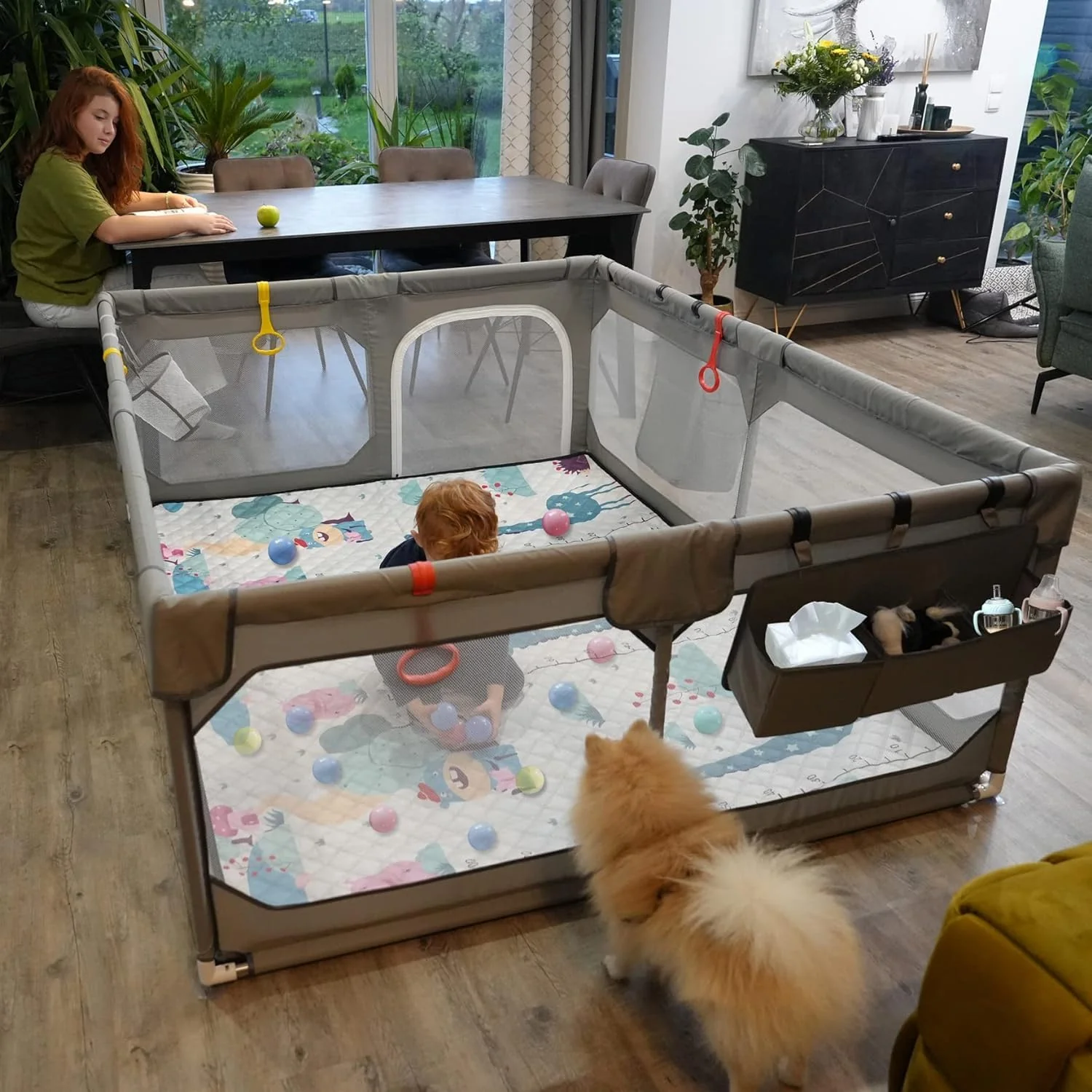 Baby Playpen with Mat 75