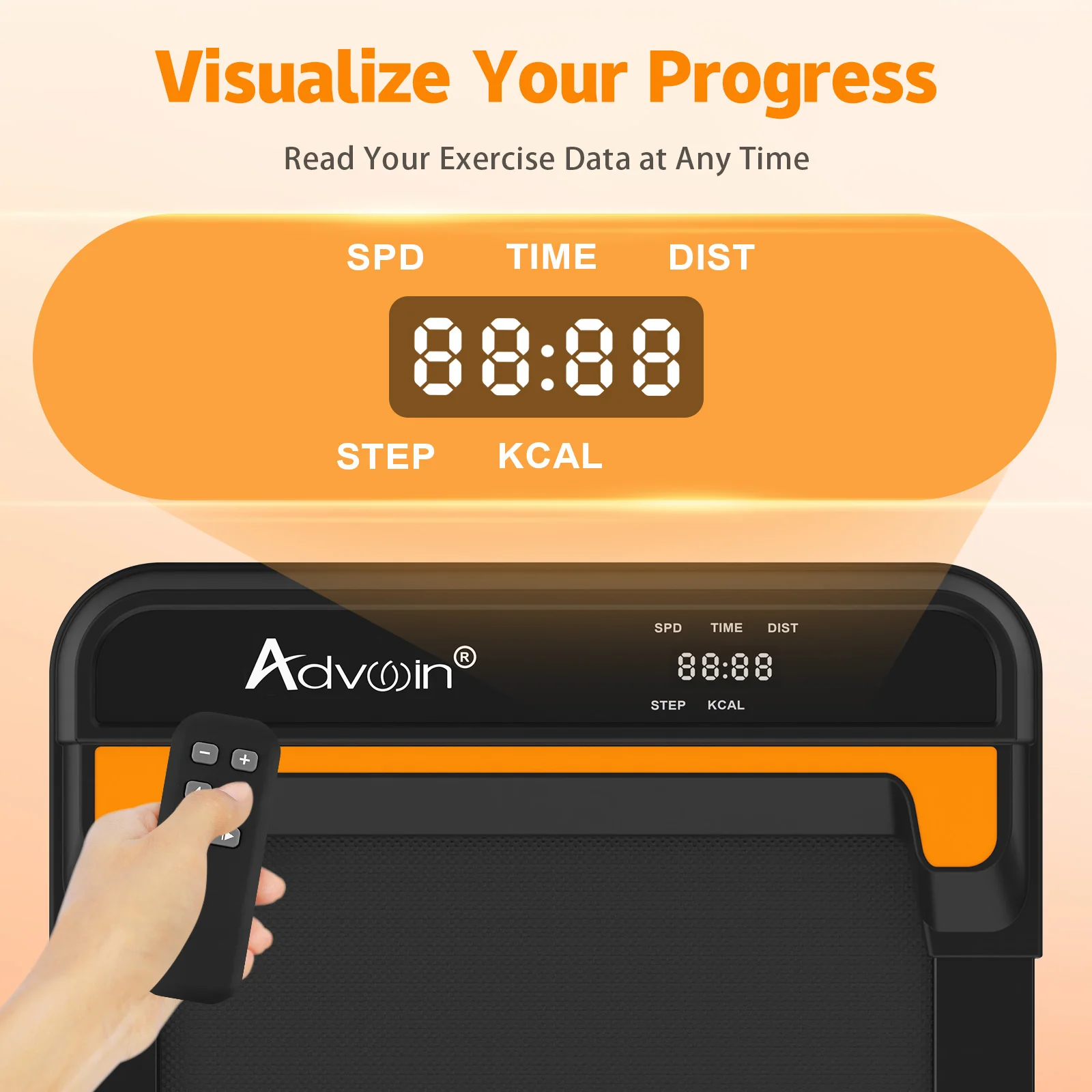 Walking Pad Under Desk Treadmill with LED Display