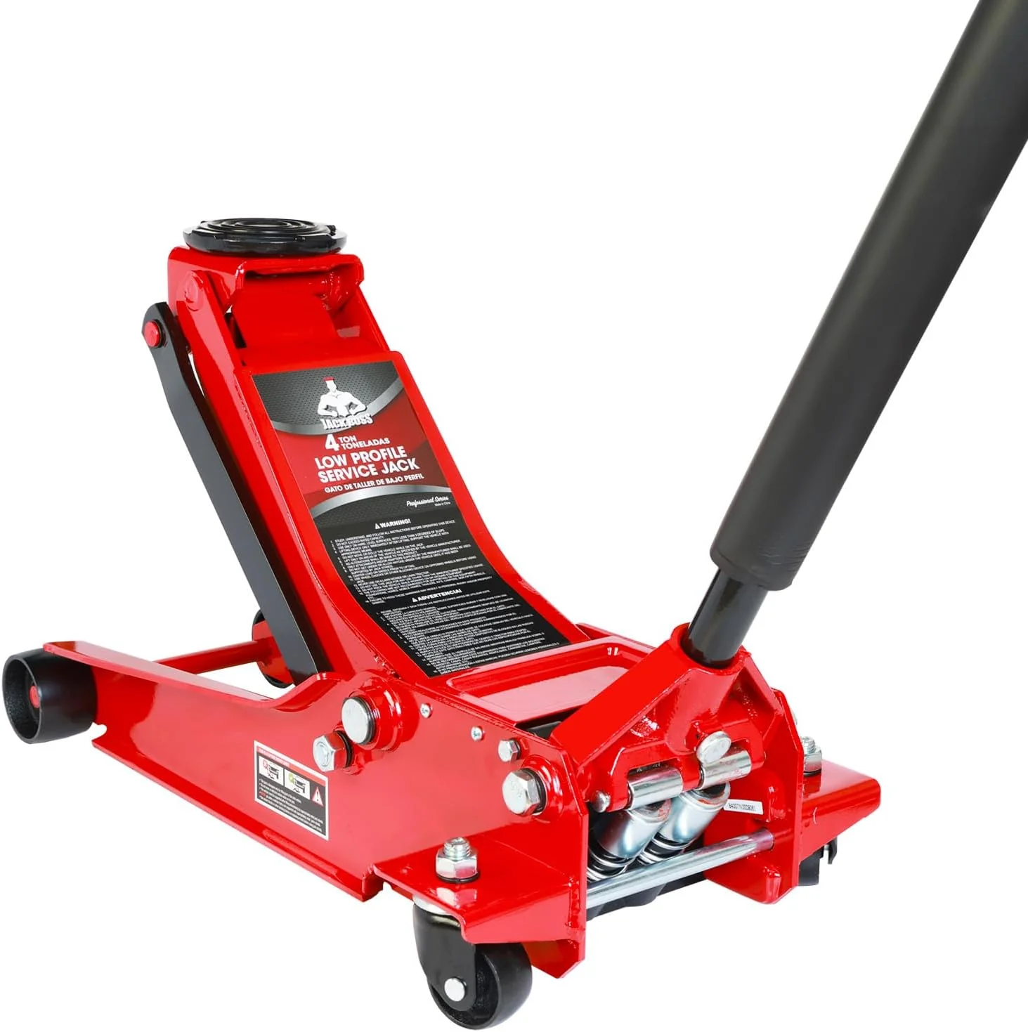 3 Ton Low Profile, Aluminum and Steel Racing Floor Jack with Dual Pistons Quick Lift Pump for Sport Utility Vehicle, Lifting Range 3-15/16