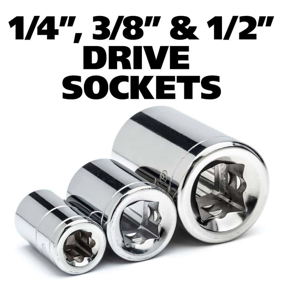 1/4 in., 3/8 in. and 1/2 in. 72-Tooth Ratchet Mechanics Tool Set with Chest (244-Piece)