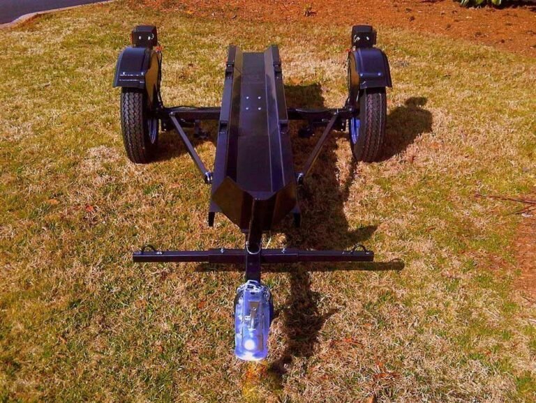 ACE Single Rail Folding Motorcycle Trailer