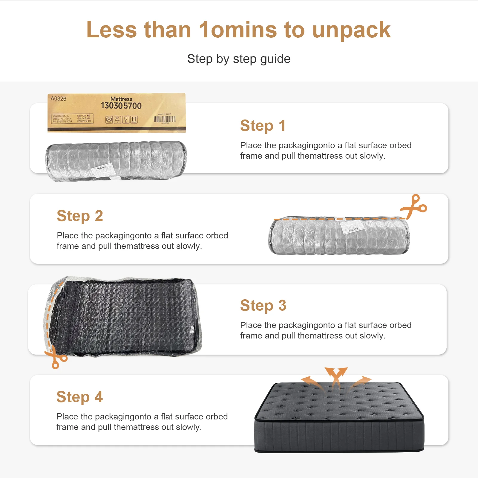 Mattress Medium Firm 27cm