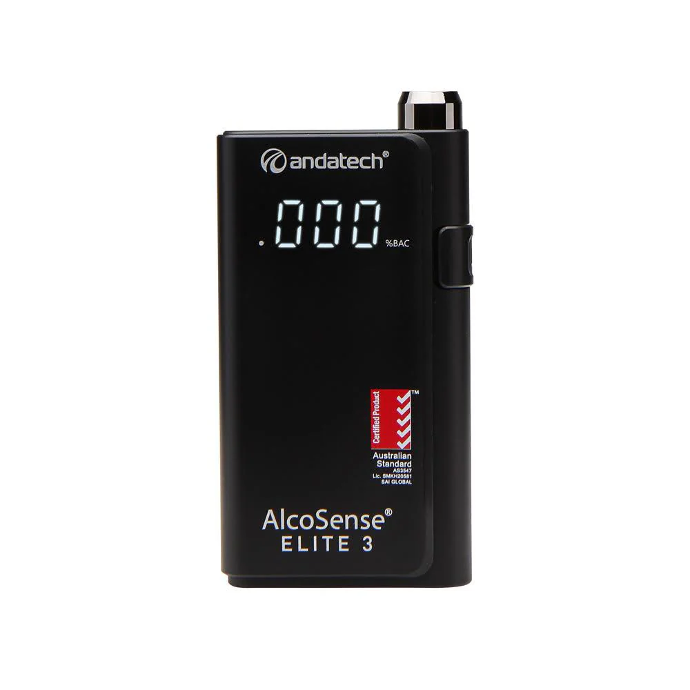 AlcoSense? Elite 3 Personal Breathalyser AS3547 Certified