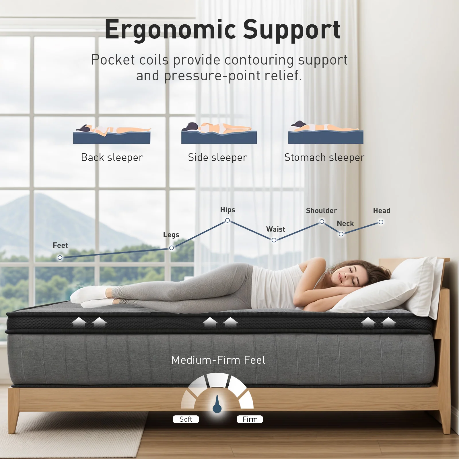 Mattress Medium Firm 30cm