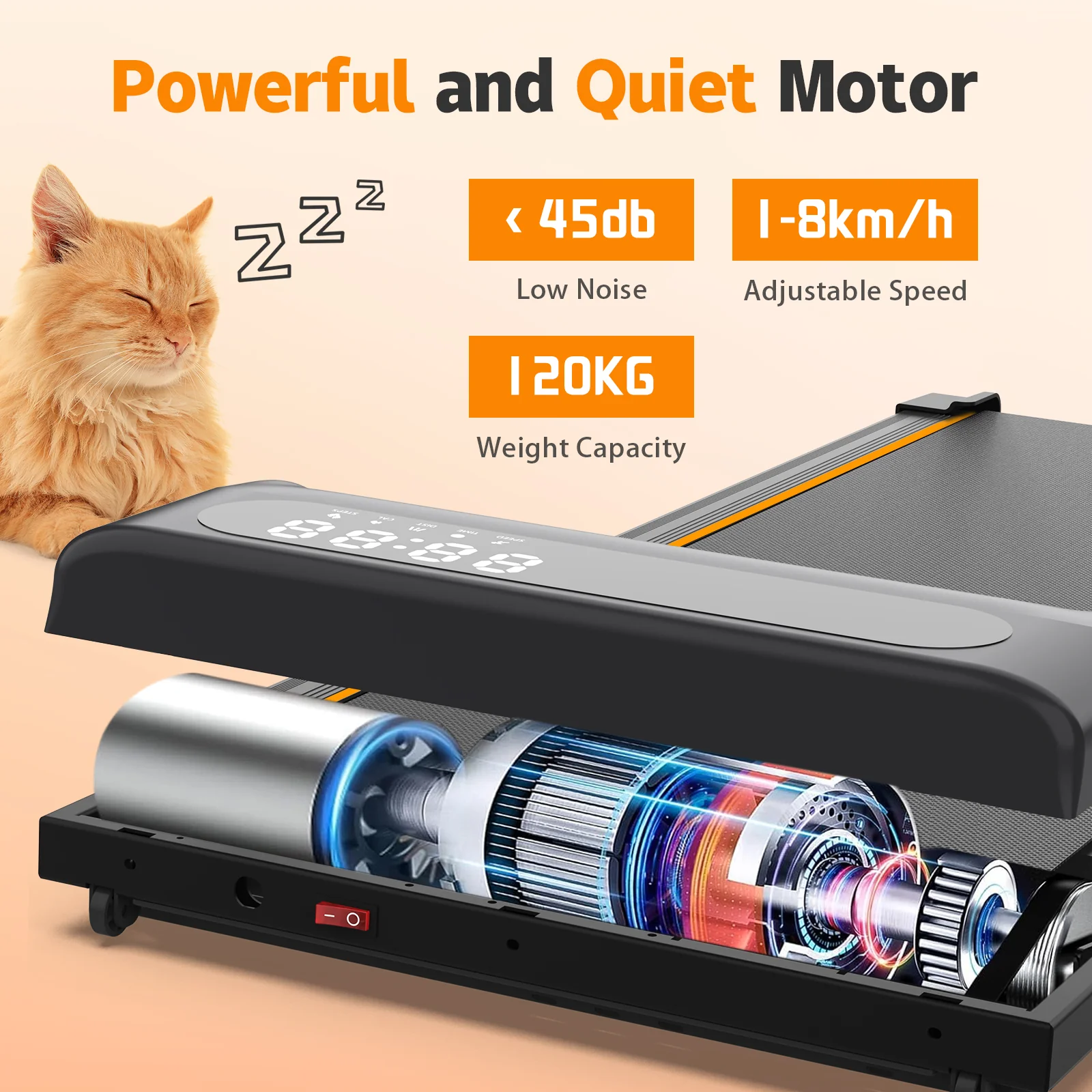 Walking Pad Under Desk Treadmill for Home