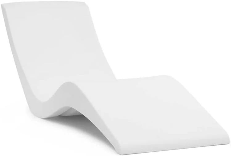 Classic White - in-Pool Chaise Lounger �C Designed for Water Depths Up to 9�� �C Aqua Outdoors �C Set of 2 �C Compatible with All Pool Types - Poolside & Sun Deck Tanning