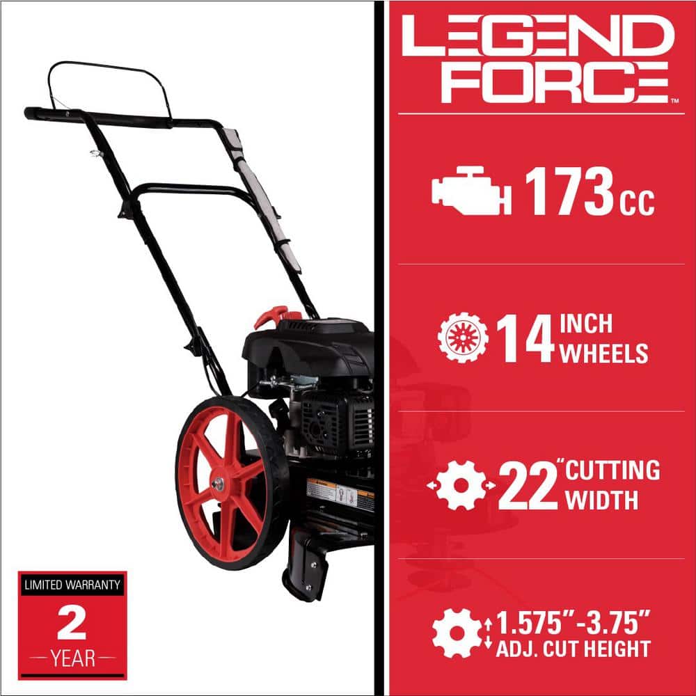 22 in. 173 cc Gas Walk Behind String Trimmer/Mower