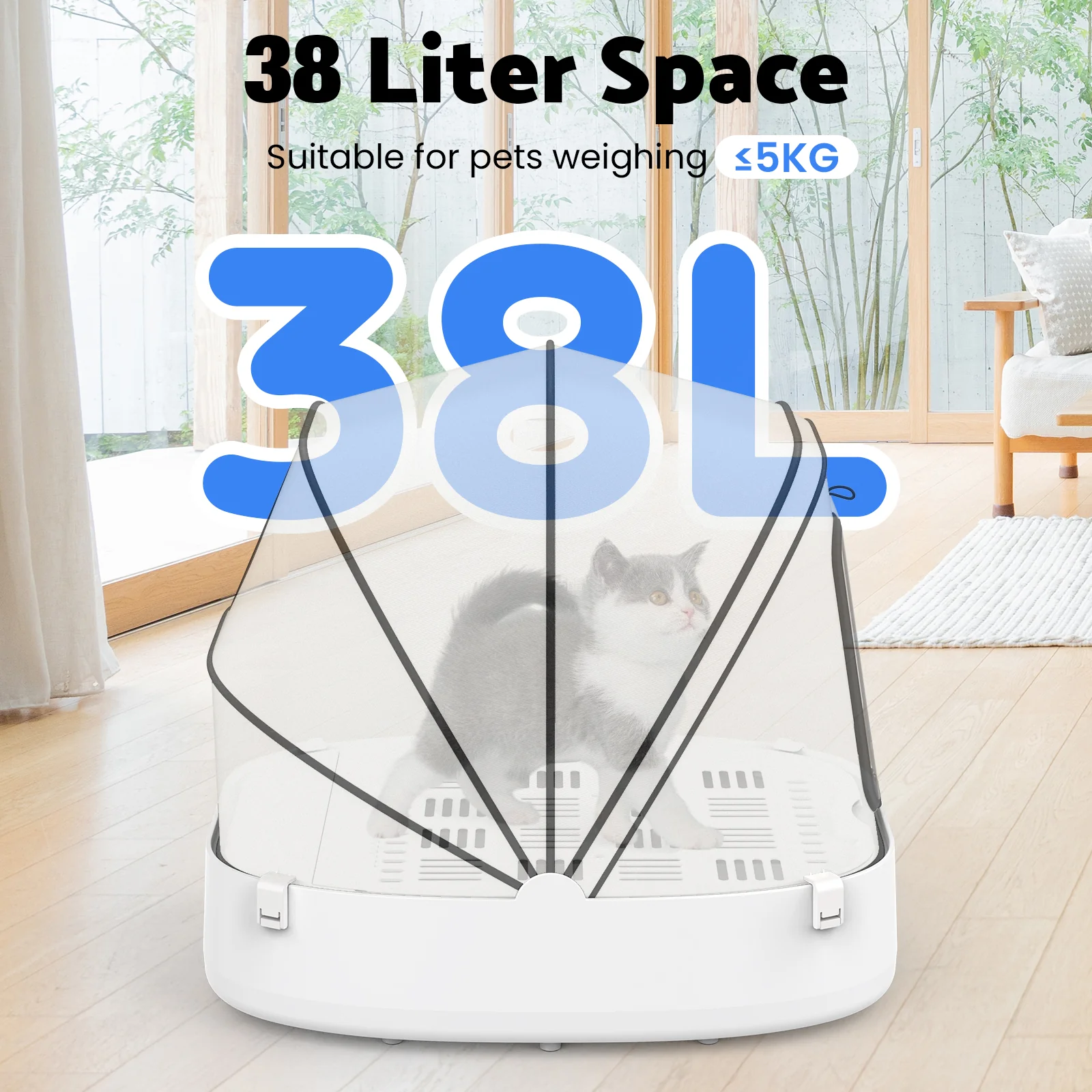 Foldable Automatic Pet Hair Dryer Box