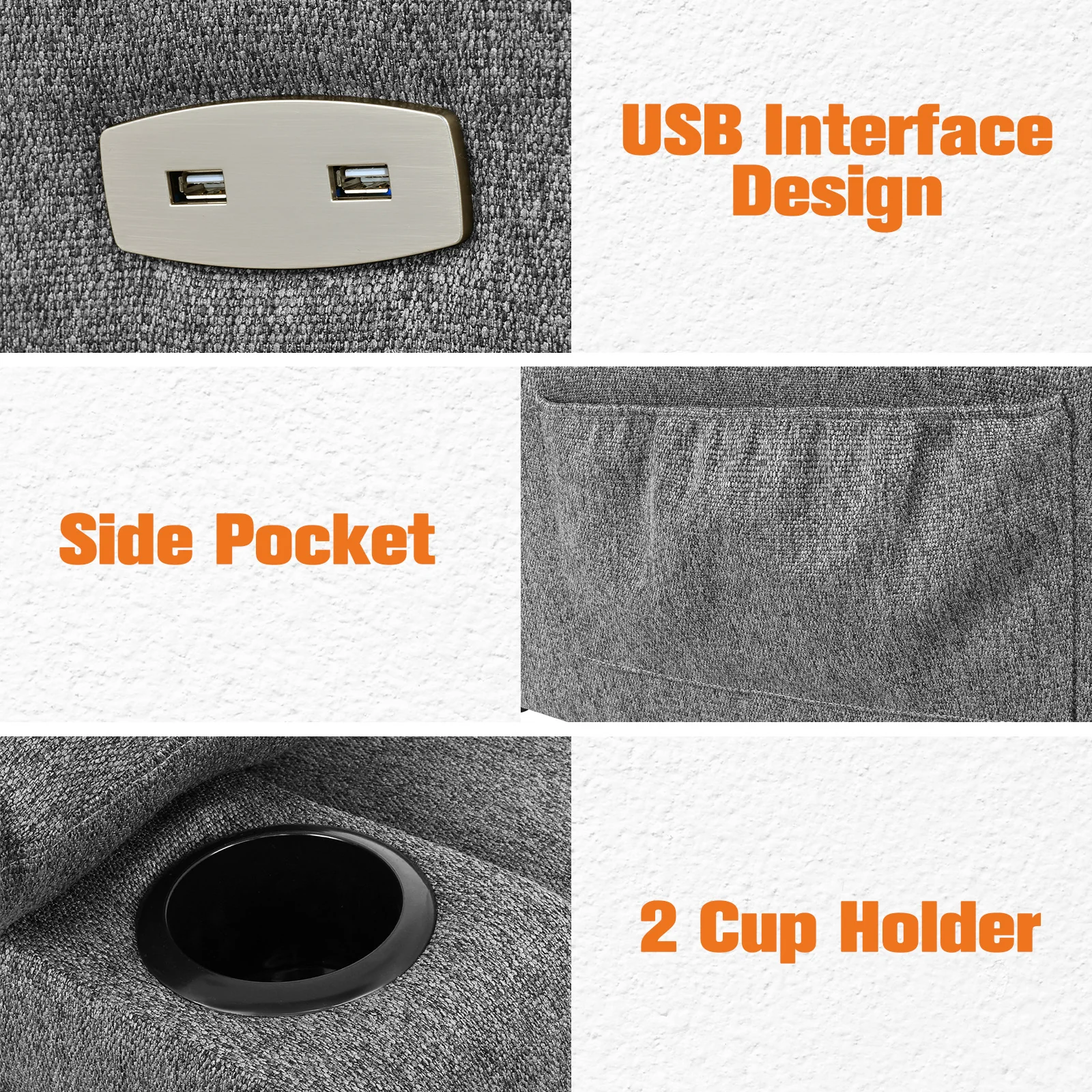 Massage Chair Electric Recliner Chairs Grey