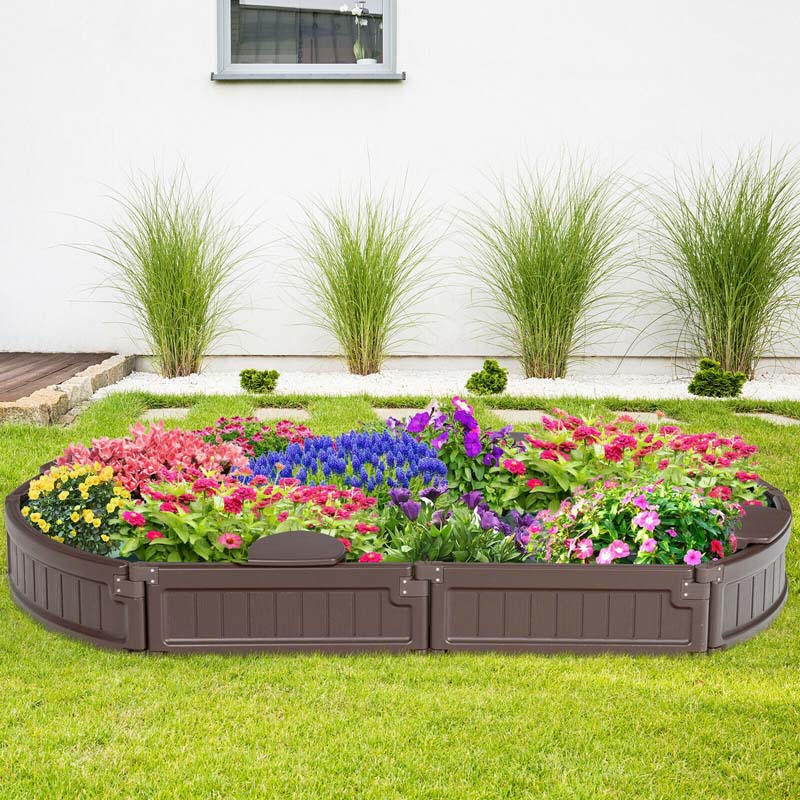 6FT Oval Outdoor Sandbox with Cover, Built-in Corner Seat & Bottom Liner, All Weather Kids Sand Play Station for Backyard Beach