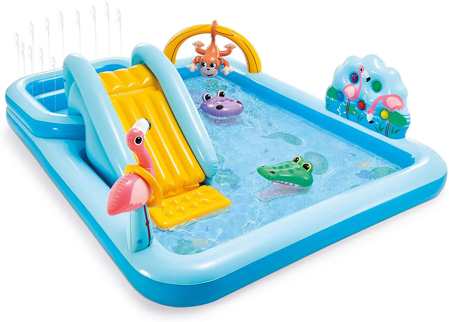 Inflatable Jungle Adventure Play Center �C 96��� x 78��� x 28��� �C Kiddie Pool for Ages 2 and Up