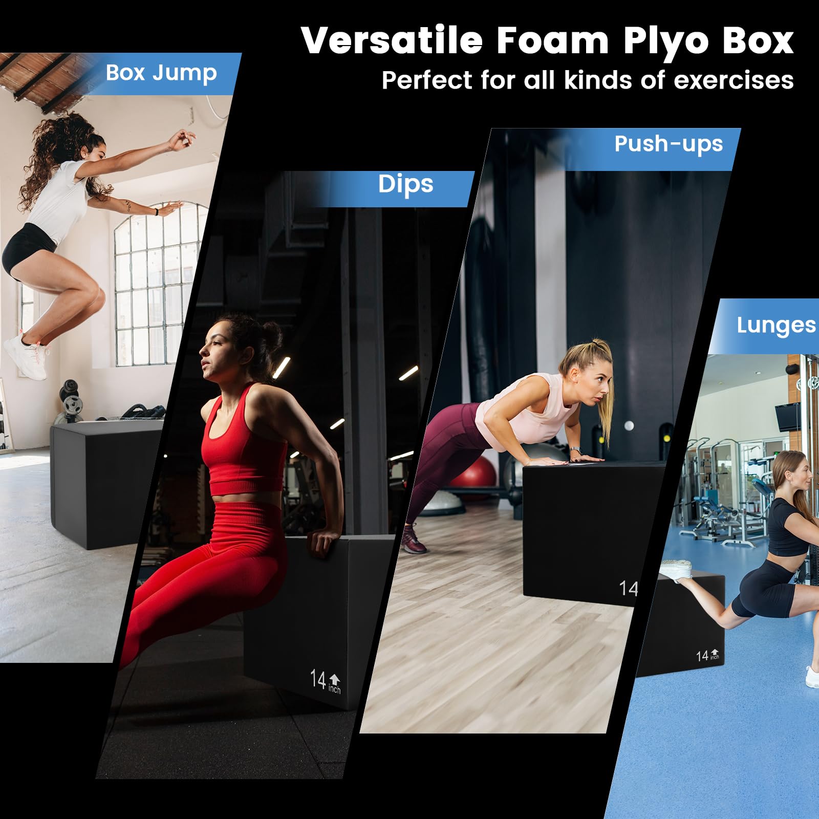 3 in 1 High Density Foam Plyometric Jump Box
