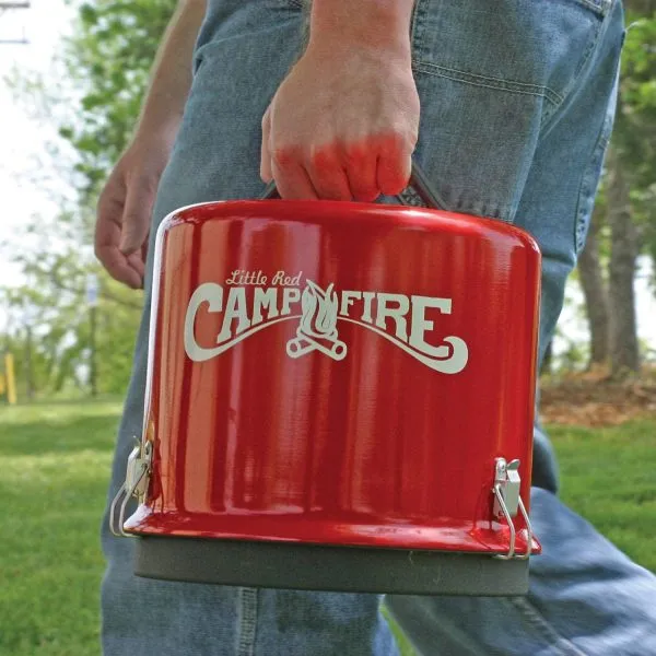 Camco Little Red Campfire 11.25��� Portable Propane Fire Pit with 65,000 BTU for Camping & Patios