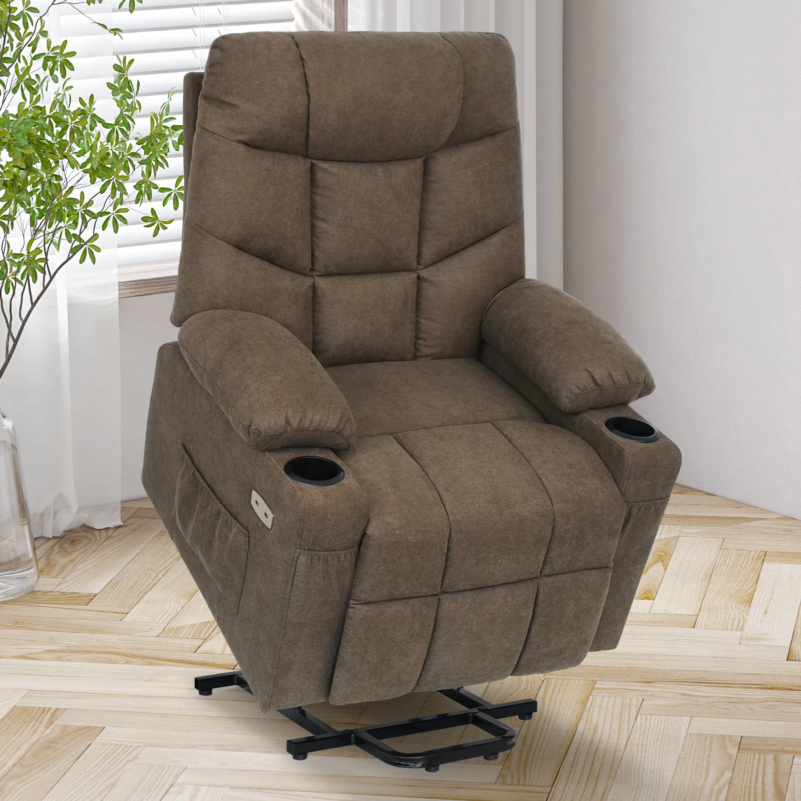 Recliner Chair 45-140 Degree tilt Brown