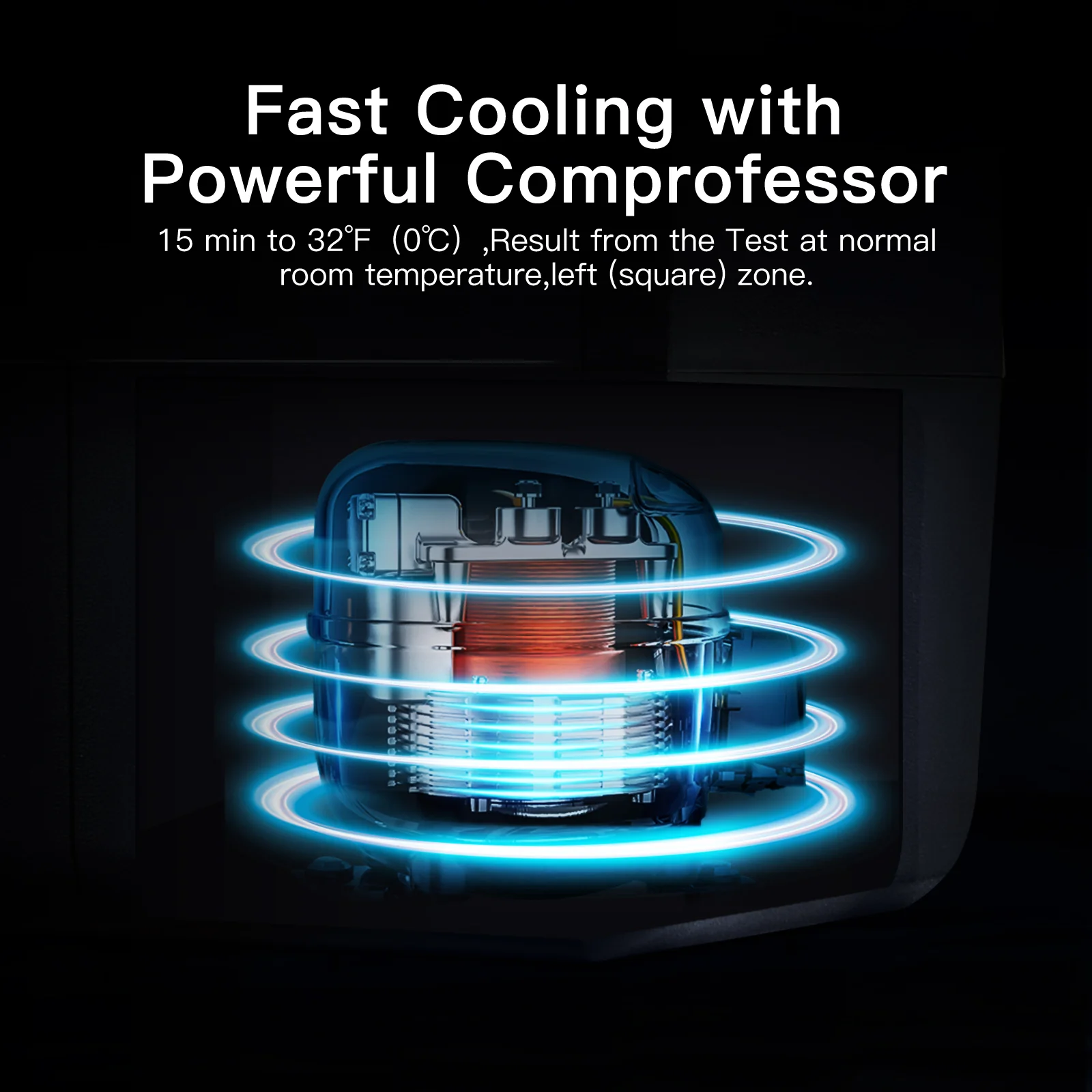 12V Fridge 64qt/60L with Wheels Dual Zone T60