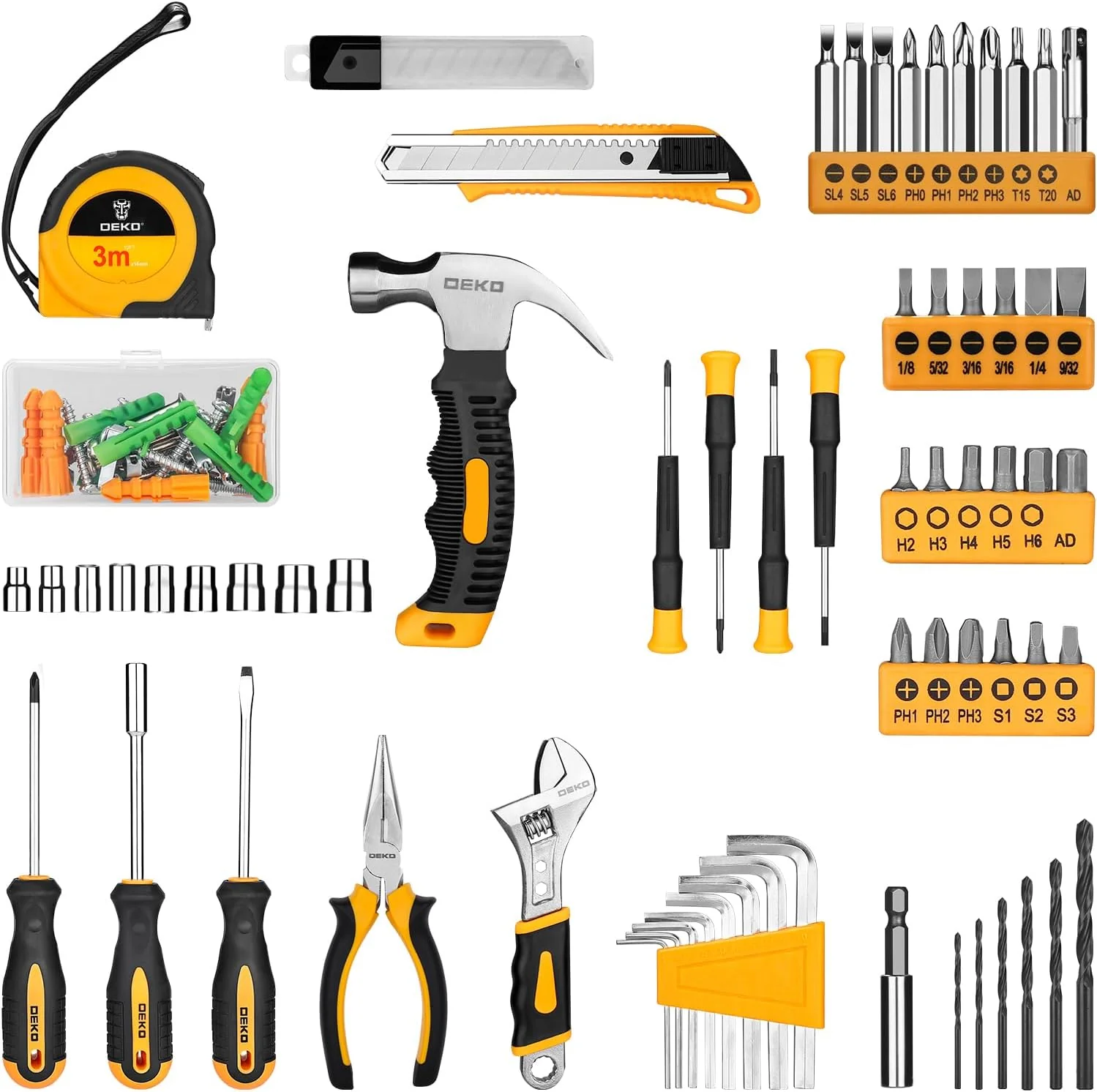 Tool Set��Tool Kit with 8V Cordless Drill,Tool Box with Drill,Hand Drill Set for Men & Women,Home Tool Kits for House Repair,Handyman,DIY 126 Piece