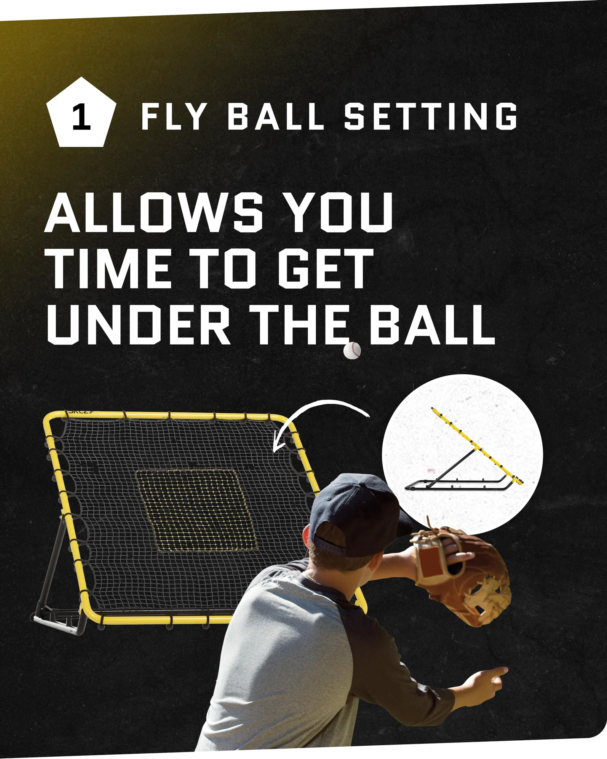 SKLZ Fielding Trainer with Line Drive & Fly Ball Return Settings