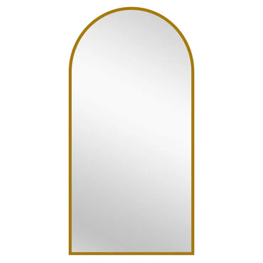 Gold Metal Arch Mirror  - X Large 100cm x 200cm
