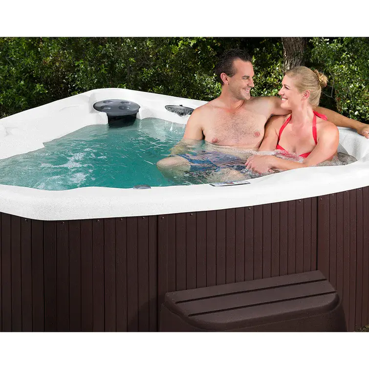 Lifesmart Spas 3 - Person 17 - Jet Plug And Play Hot Tub with Ozonator in Espresso