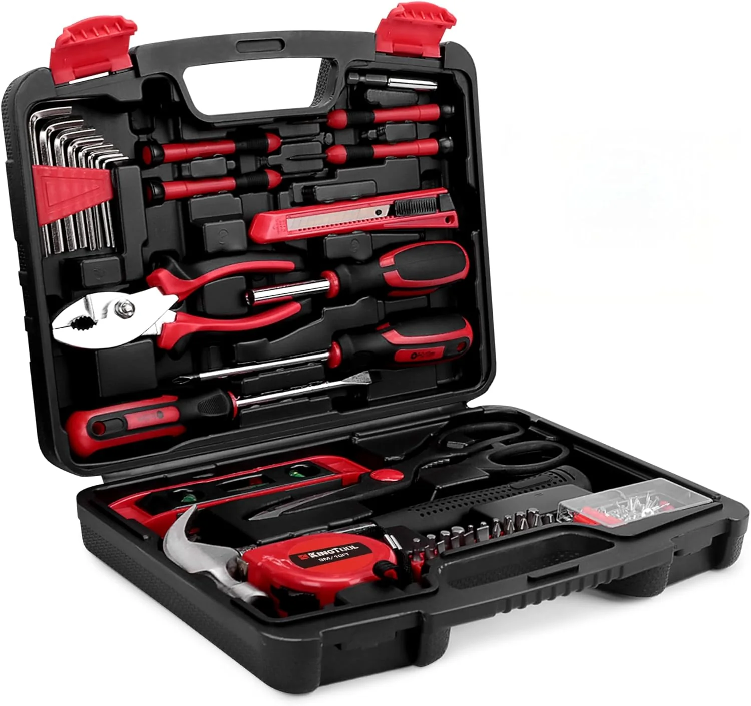 Home Tool Set Kit - 286 PCS Home Auto Repair Tool Kit with Rolling Tool Box, Mechanic Tool Sets with 21V Max Cordless Power drill, Perfect for Homeowner, Diyer, Handyman