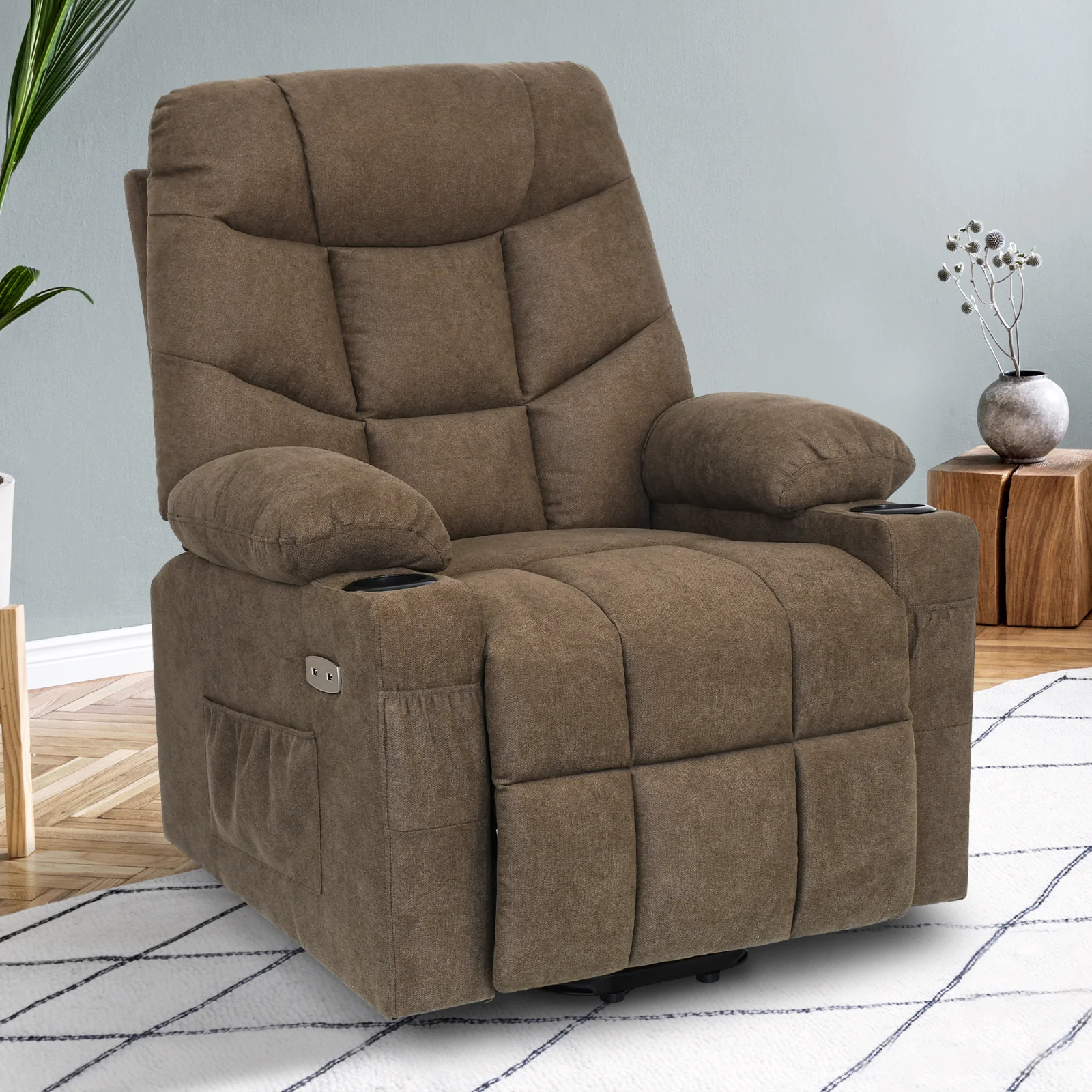Recliner Chair 45-140 Degree tilt Brown