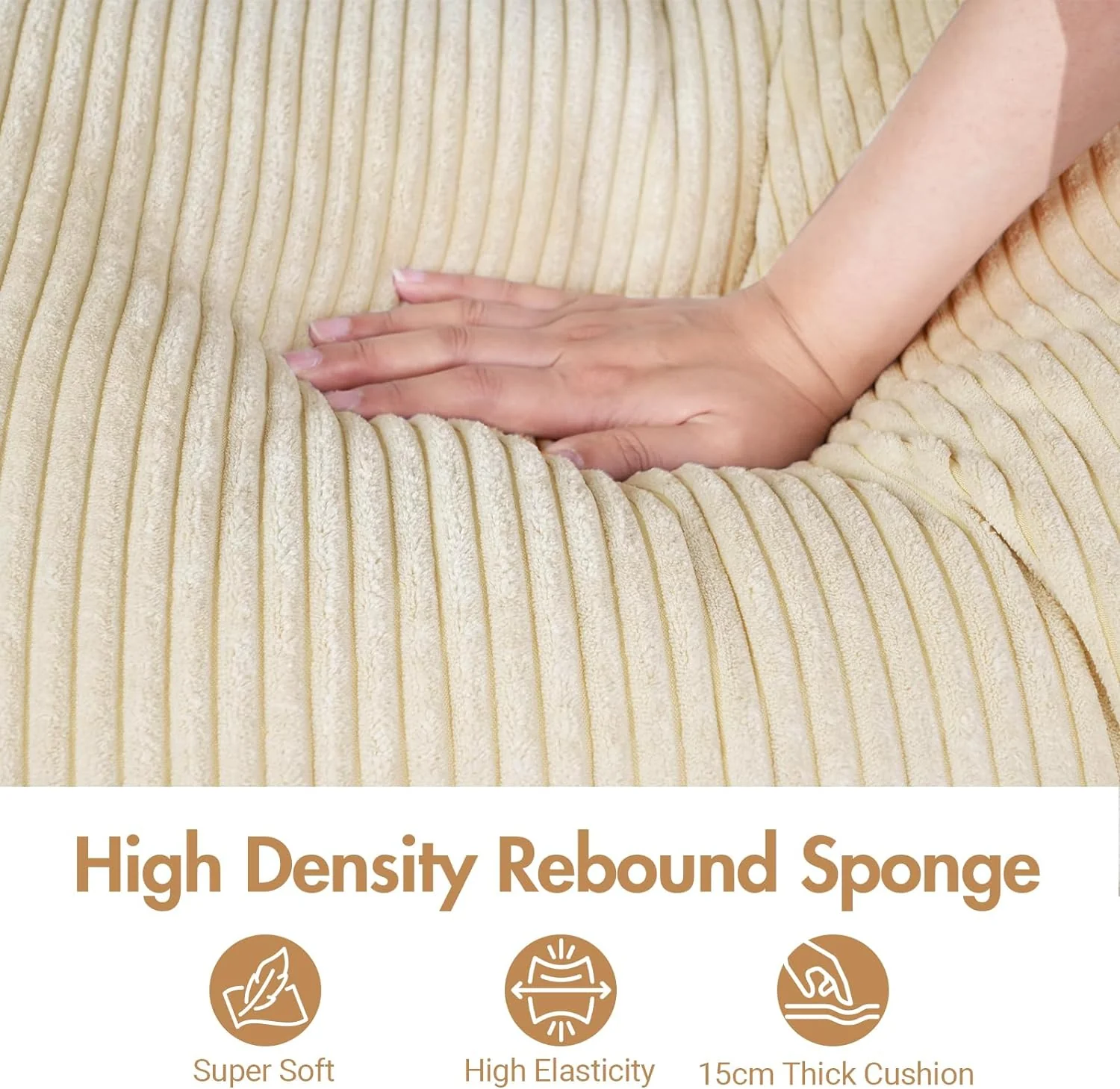 Sofa 290cm Corduroy Modular Couch(Pre-order)