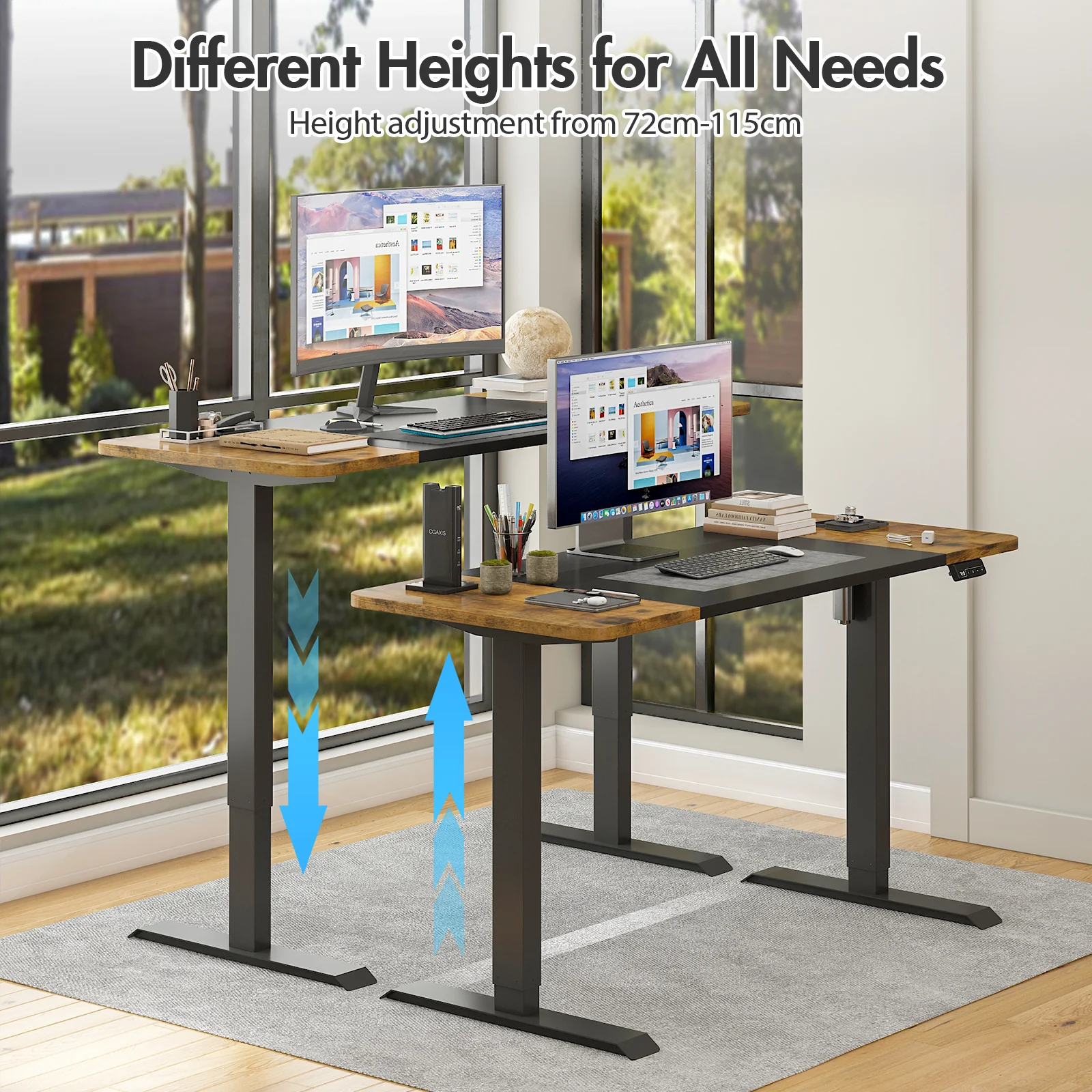 Electric Standing Desk with Memory Lifting 140cm
