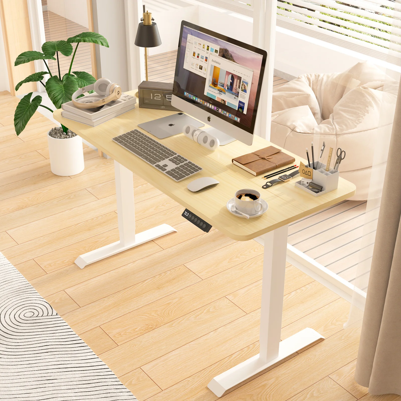 Adjustable Height Electric Standing Desk 120cm