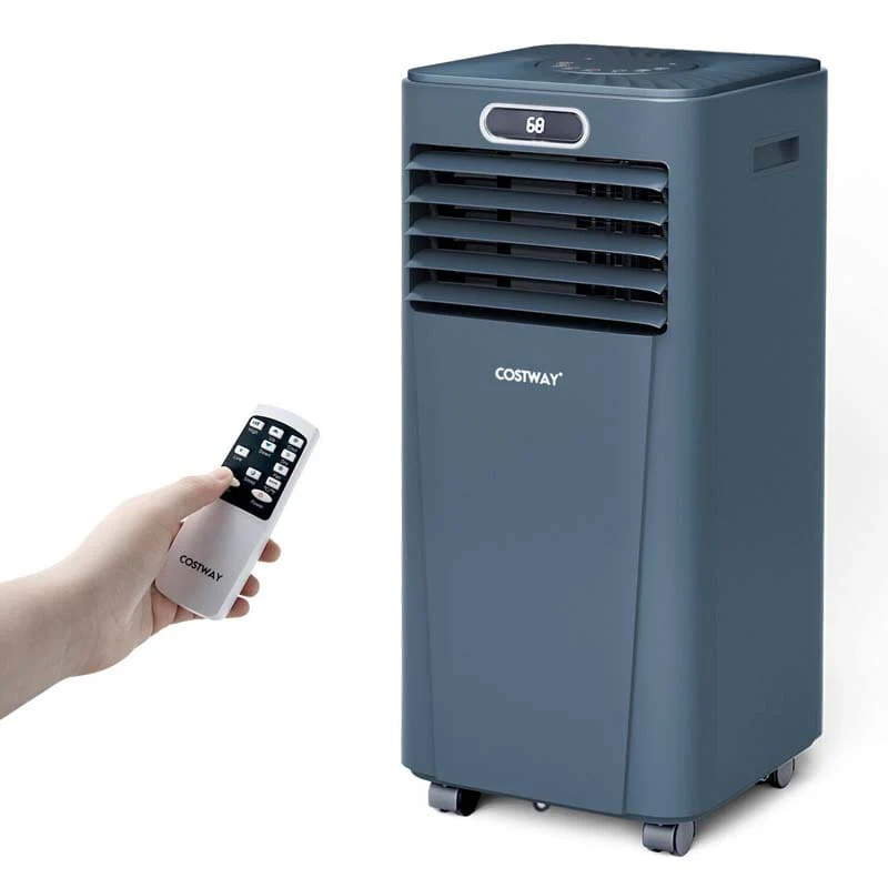 10000 BTU 3-in-1 Portable Air Conditioner Air Cooler Fan Dehumidifier with Remote Control, 24H Timer, Child Lock