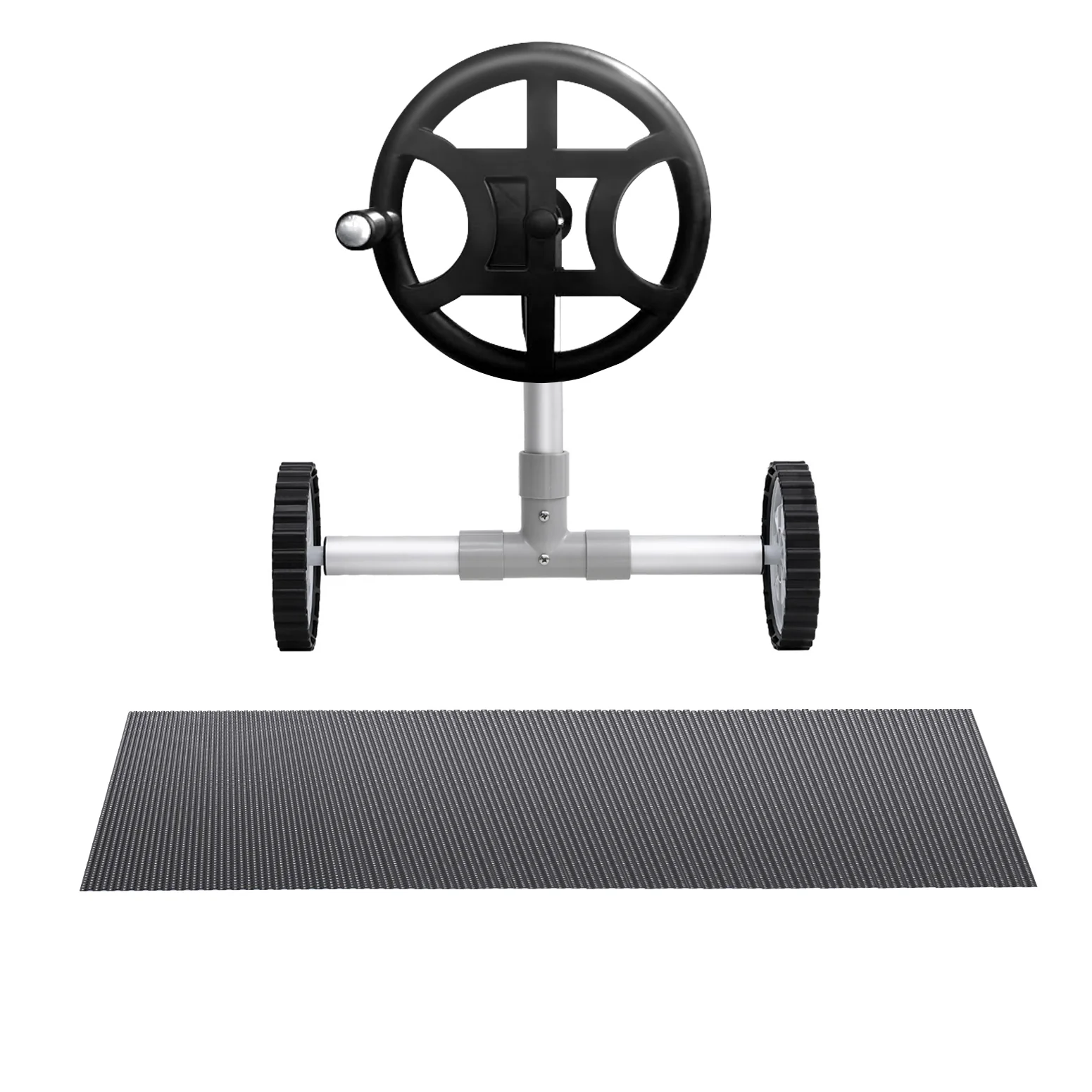 Aqua Buddy Pool Cover 600 Micron 10x4m w/ Roller 4m Swimming Pools Black Solar Blanket