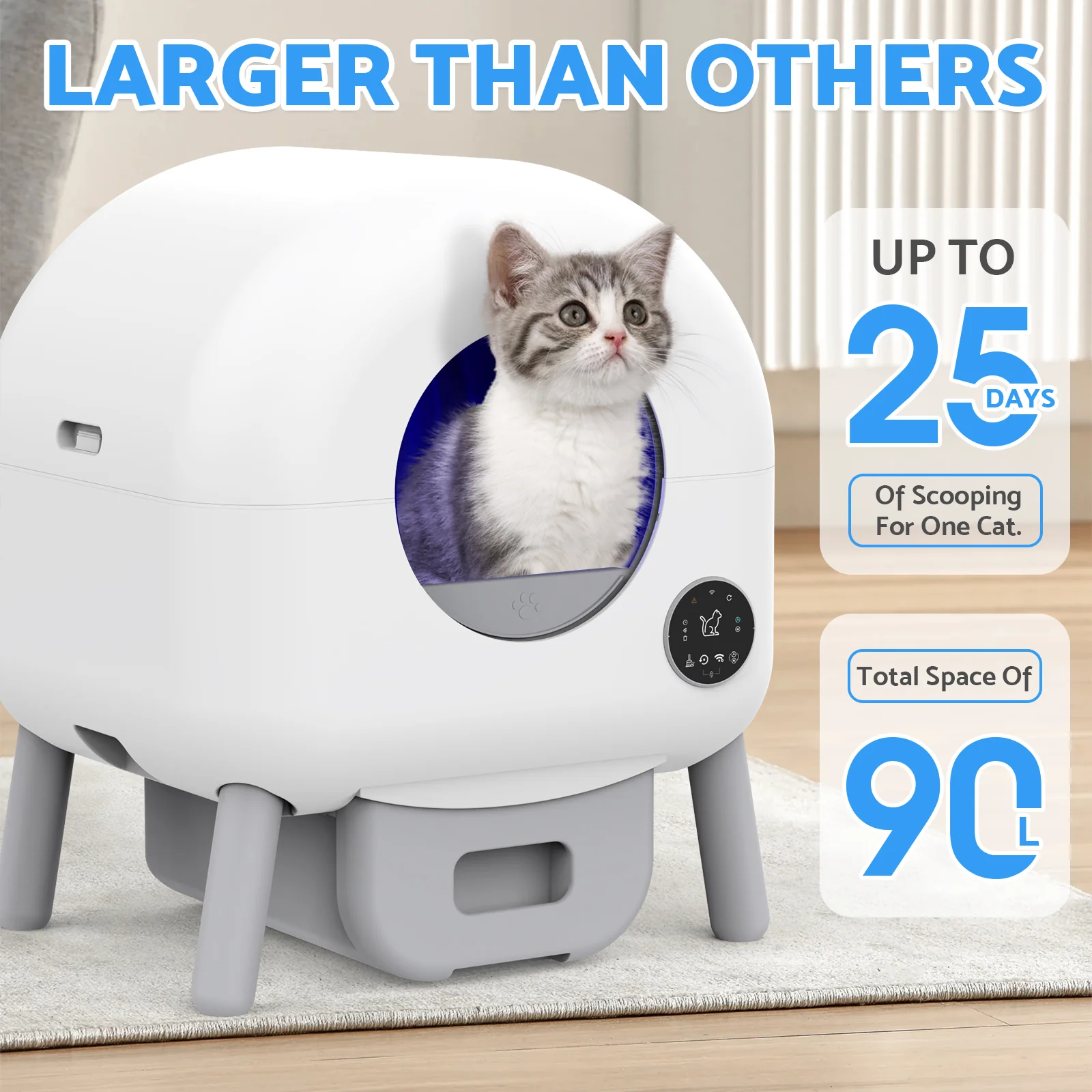 Smart Cat Litter Box Automatic Self Cleaning