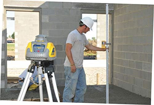 LL100N-2 Laser Level Kit with HR320 Receiver and Clamp, 15' Grade Rod (Inches), Tripod, and System Case , Yellow