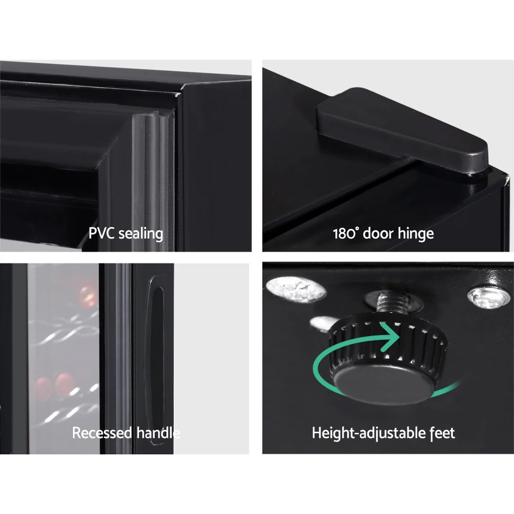 Devanti Wine Fridge Cooler 12 Bottles