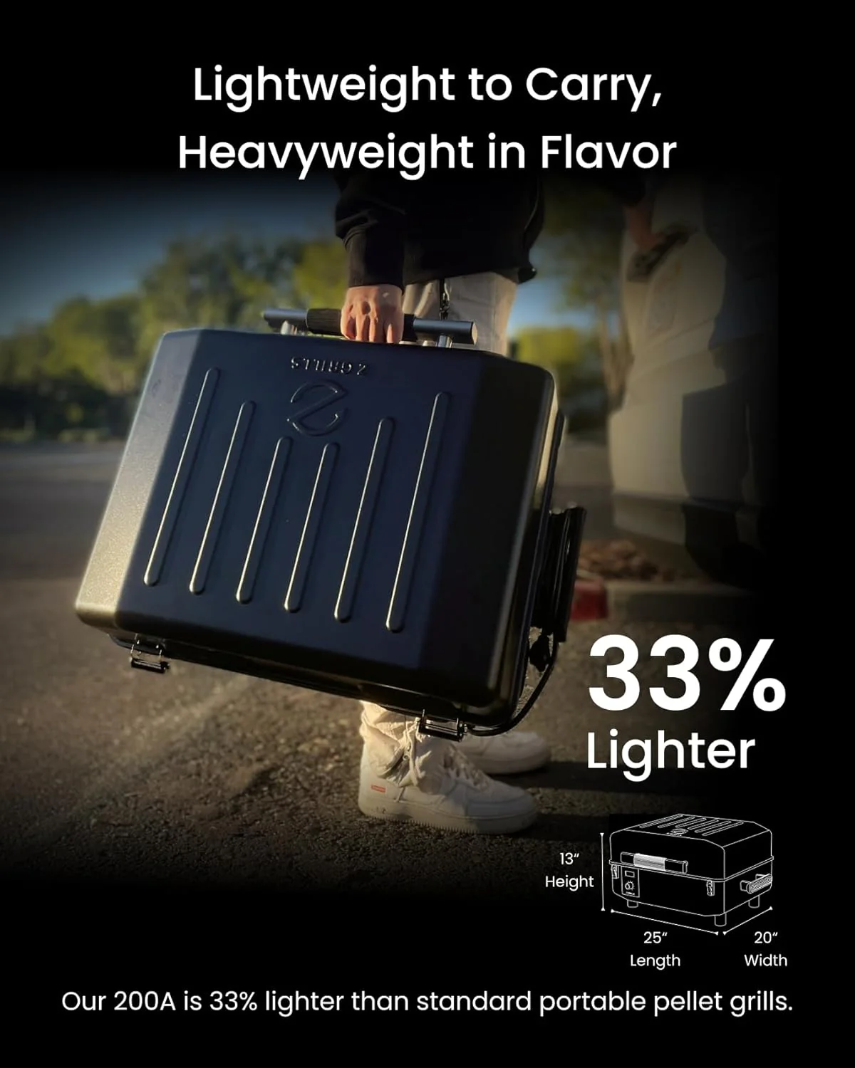 Z GRILLS Wood Pellet Grill Smoker with 552 Cooking Area & Front Shelf for Outdoor BBQ, Smoke, Bake and Roast, 550C