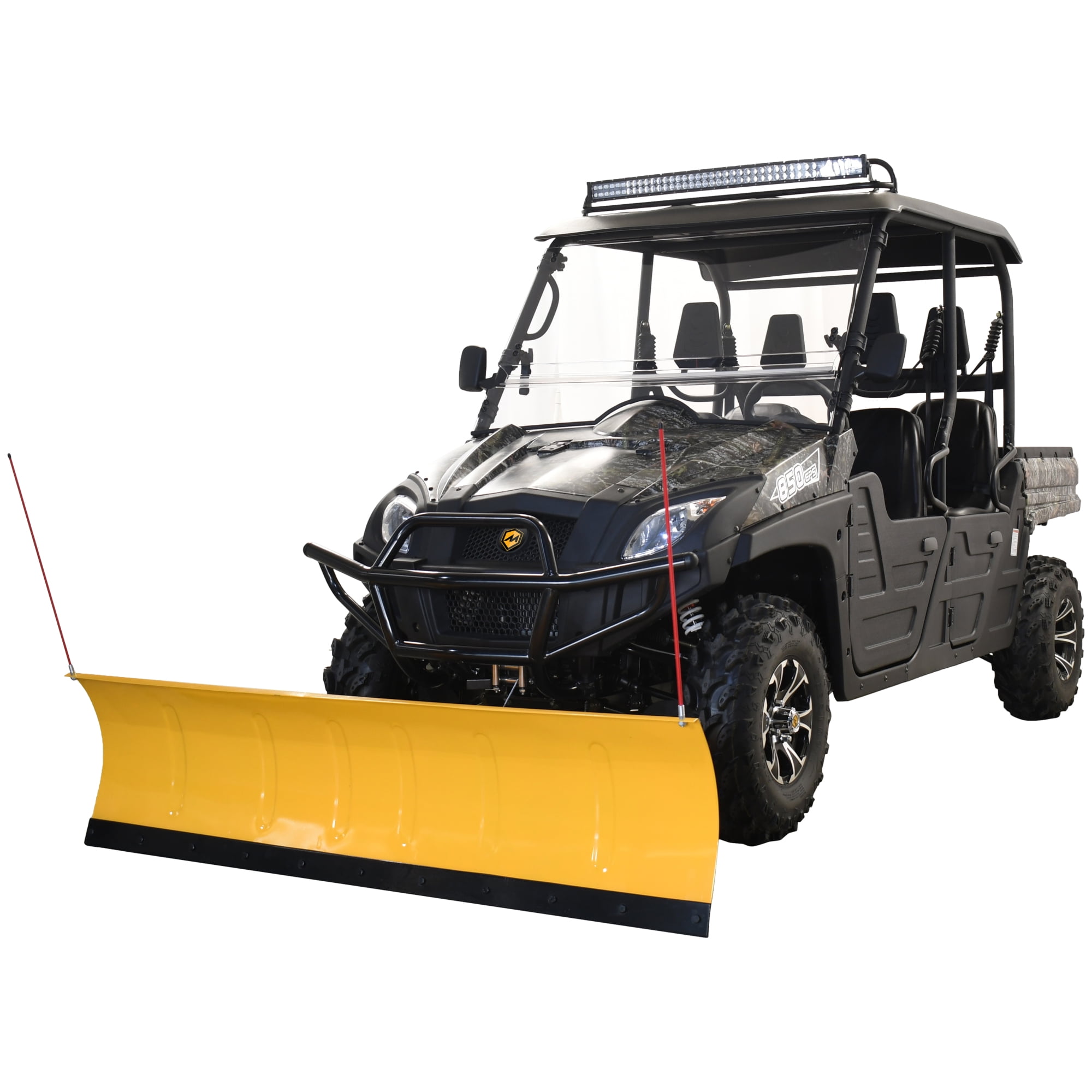 Massimo 60��� Universal Snowplow Blade Attachment for UTV/ATV �C Durable, Adjustable, Polaris-Compatible