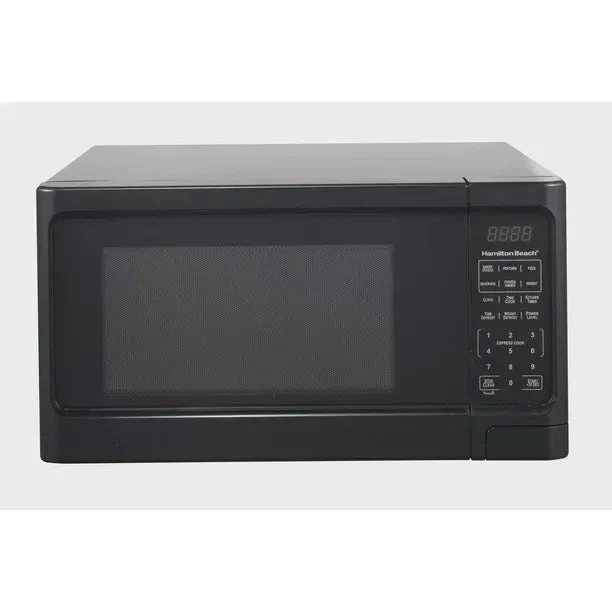 1.1 Cu. Ft. Sleek Black Digital Microwave - Effortless Touchpad Controls