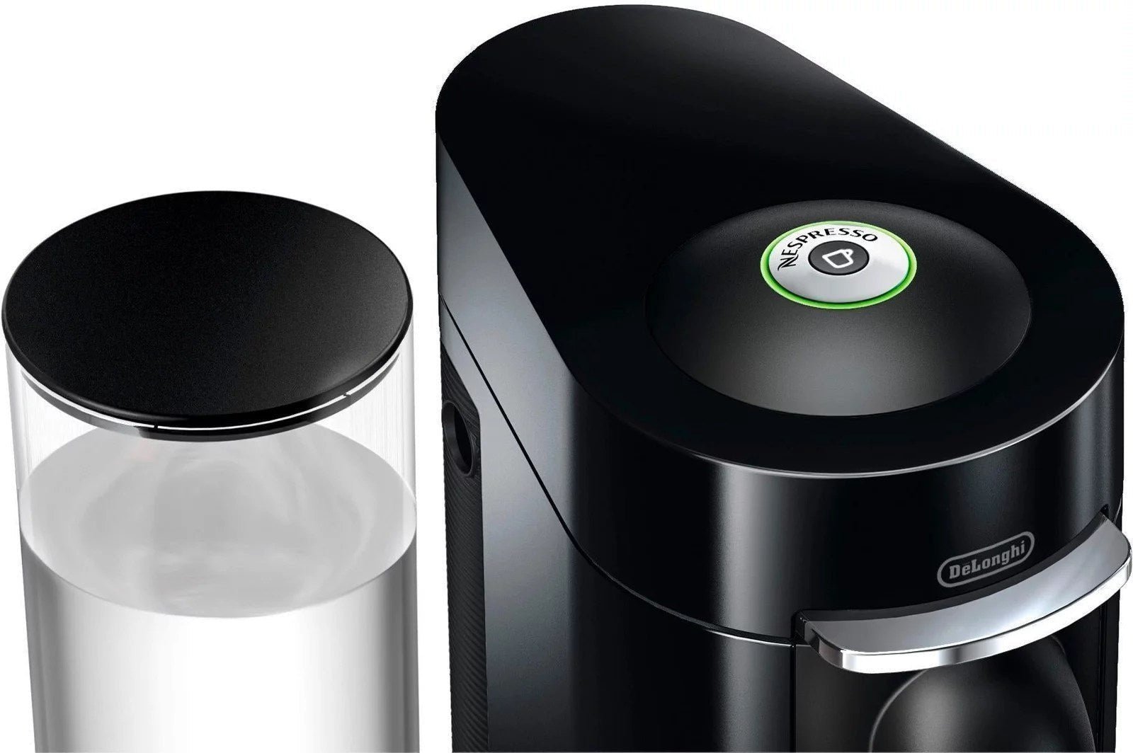 De��Longhi �C Nespresso Vertuo Plus Deluxe Coffee and Espresso Maker by De��Longhi, Piano Black with Aeroccino Milk Frother �C Piano Black