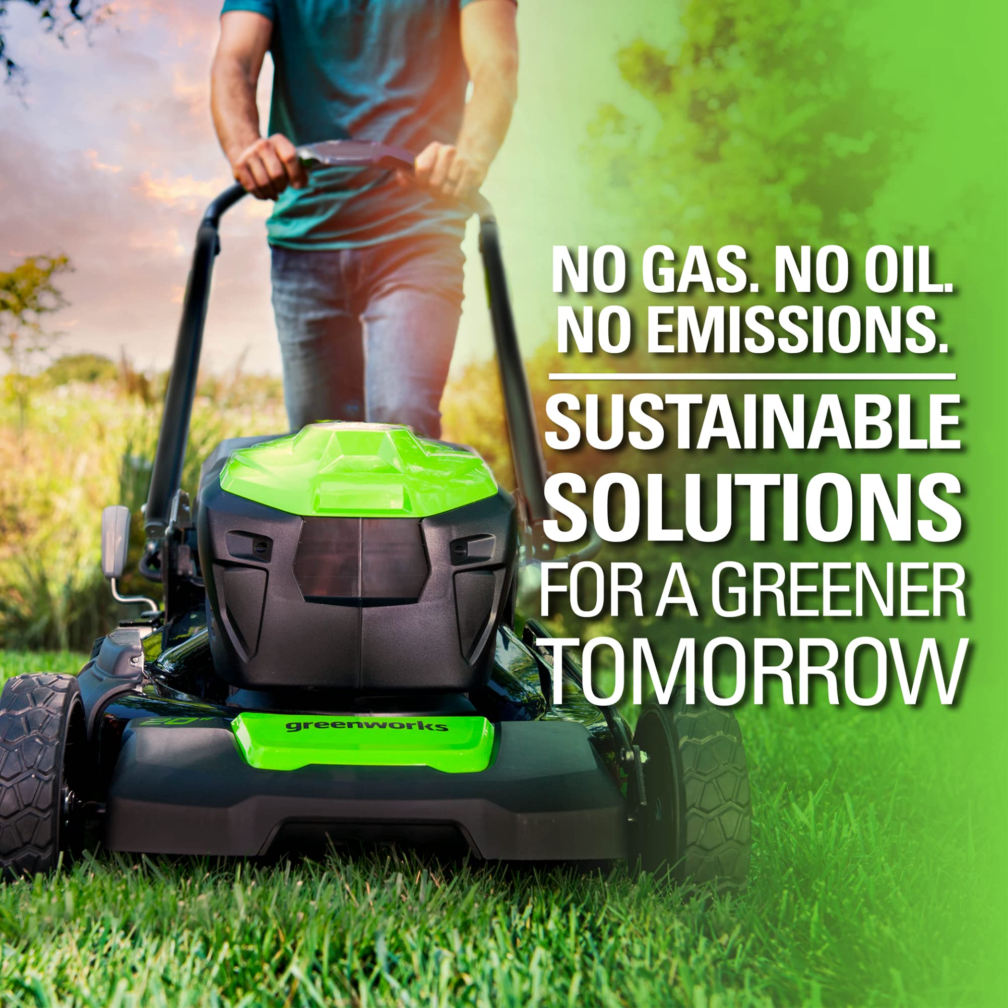 80V Cordless 21��� Self-Propelled Brushless Lawn Mower | Greenworks