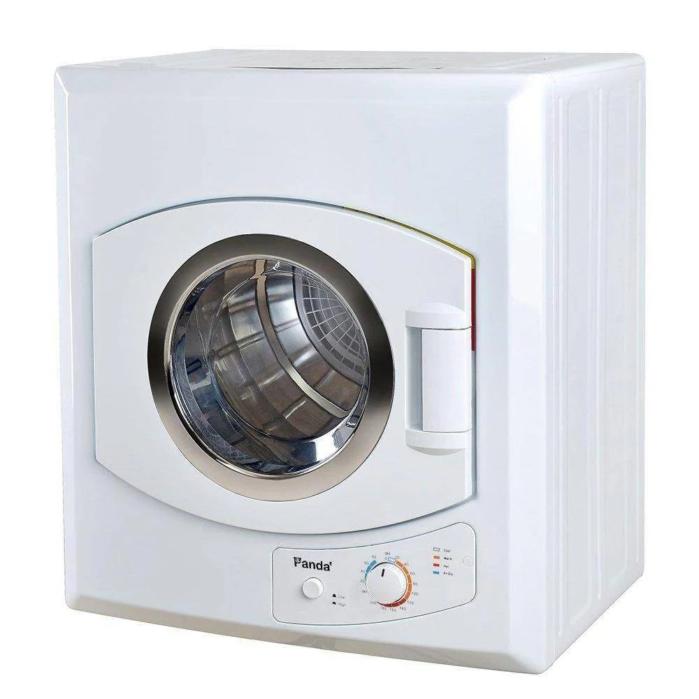 3.75 Cu.Ft Compact Electric Laundry Dryer �C Portable Clothes Dryer with Easy Controls, White