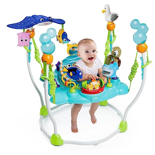 Bright Starts Disney Baby Finding Nemo Activity Center Jumper with Interactive Toys, 360�� Seat, Adjustable Positions