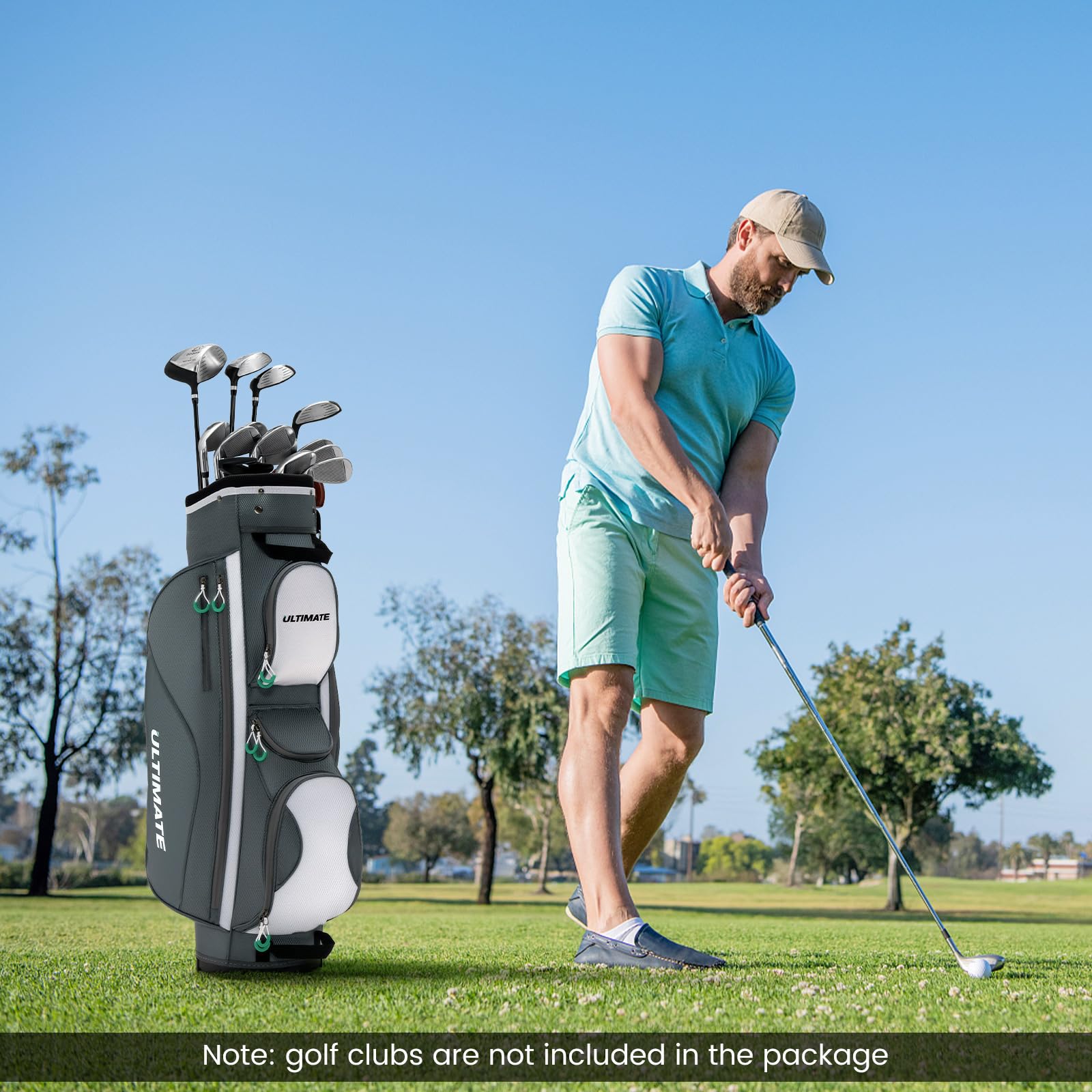 Golf Cart Bag with 14 Top Dividers